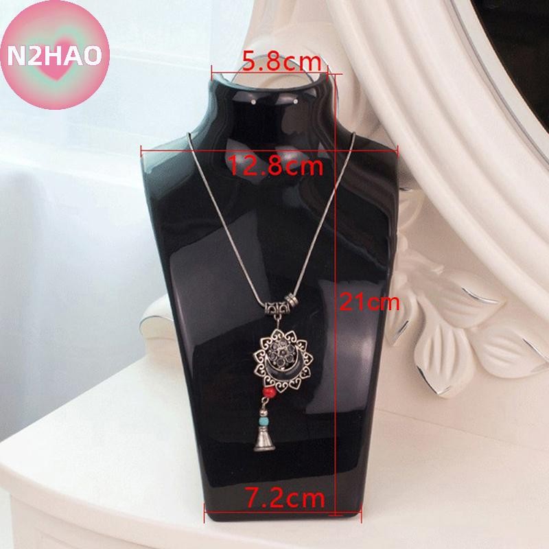 N2hao Mannequin Bust Giá trưng bày trang sức Vòng cổ Giá trưng bày Trang sức Người tổ chức n
