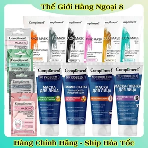 MẶT NẠ ĐẤT SÉT Compliment Detox Da, Làm Sáng, Kiềm Dầu, Se Khít Lỗ Chân Lông 80ml của Nga
