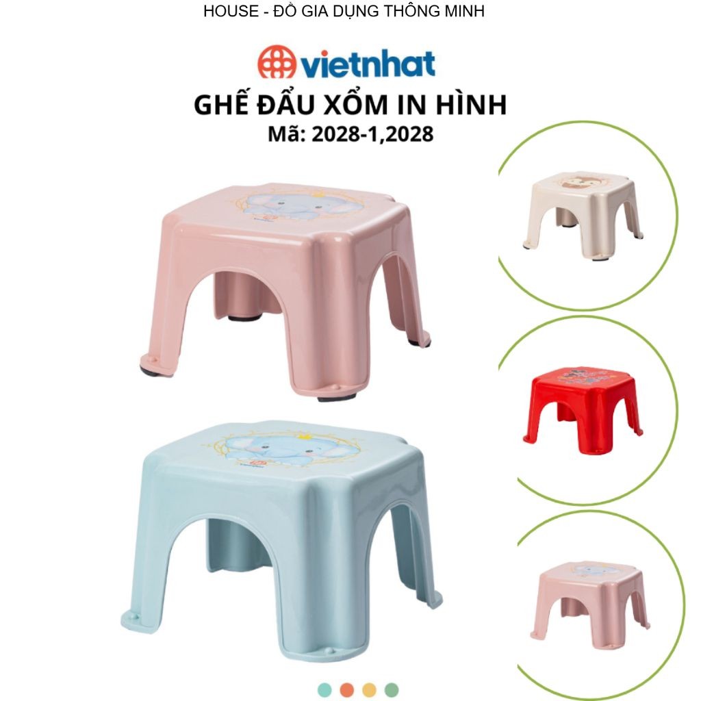 Ghế đẩu xổm mặt in hình Chính Hãng VIỆT NHẬT
