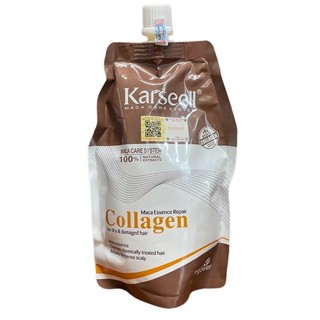 Kem hấp dầu Collagen Karseell Maca Essence Repair siêu mềm mượt Ý 500ml ( mới 2024)