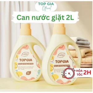 Nước giặt xả sắc Hương Nước Hoa Top Gia 2in1, can 2 lít khử khuẩn lành mạnh, lưu hương tới 24H