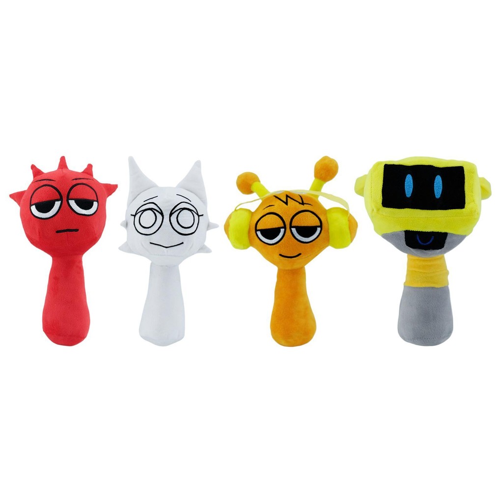 Trò chơi Incredibox Sprunki Đồ chơi sang trọng / Azalea / Trắng / Cam ...