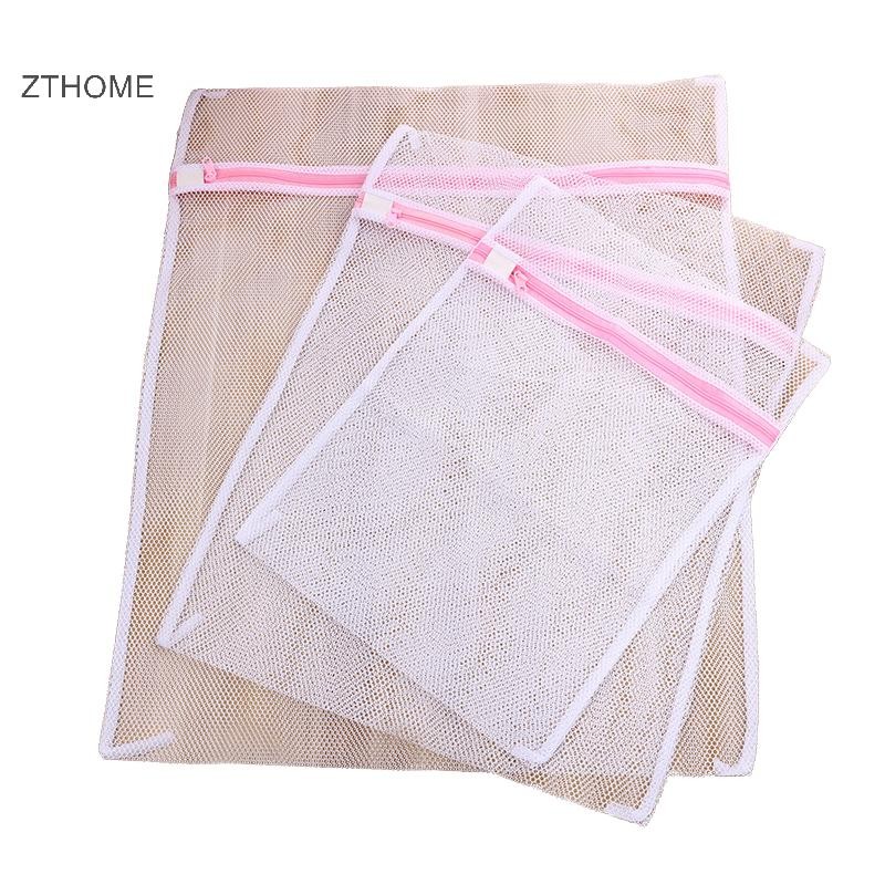 Zthome Vuông Túi Giặt Bộ Áo Ngực Rửa Túi Lưới Túi Giặt Quần Áo Túi Bảo Quản HOT
