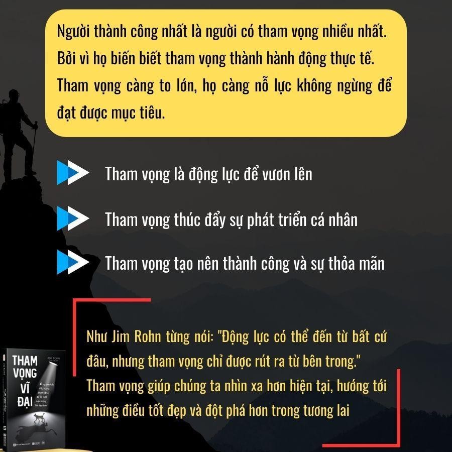 Combo Sách Tham Vọng Vĩ Đại + Càng Kiên Định Càng Thành Công -Sách Về Phẩm Chất Cần Có Để Thành Công