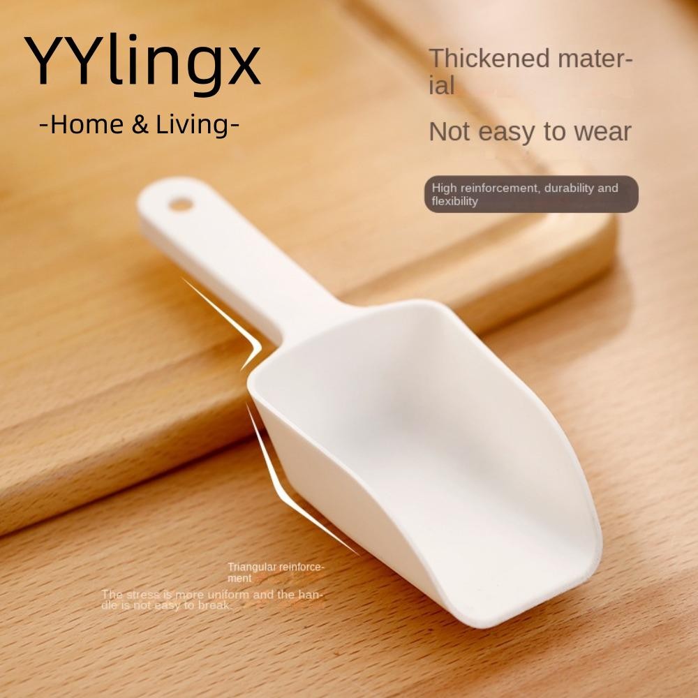 Xẻng đá nhựa YYLINGX, Muỗng kem Mini PP, Muỗng bột trắng hạng nặng nóng / Buffet / Tiệc cưới / Nhà