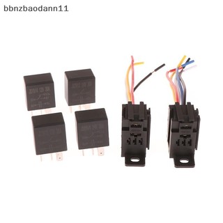 [BBNZDD] 4 Pin / 5 Pin 30A 12V / 24V Ổ cắm rơle màu tím ô tô có dây có thiết bị đầu cuối Điều khiển ô tô Rơle ô tô tự động BVAH