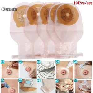 Kuzhen 10 Chiếc Túi Colostomy 25-60mm Túi Stoma Mở Kẹp Ostomy Túi HOT