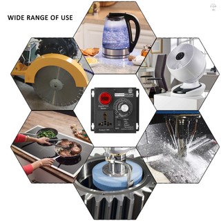 Ac 220V 4000W Bộ điều khiển điện áp biến đổi nhỏ gọn Tốc độ di động Nhiệt độ ánh sáng Điện áp Bộ điều chỉnh độ sáng có thể điều chỉnh