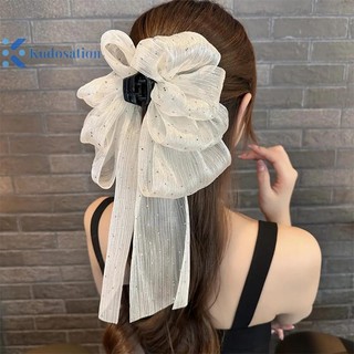 Kudosation Thời Trang Nơ Lớn Vuốt Tóc Kẹp Siêu Cổ Tích Tính Khí Mũ Đội Đầu Nữ Ngọt Ngào Phụ Kiện Tóc