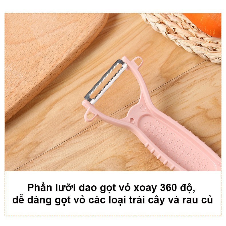 Nạo Củ Quả Hai Đầu Đa Năng Bào Sợi Và Gọt Củ Quả Lúa Mạch