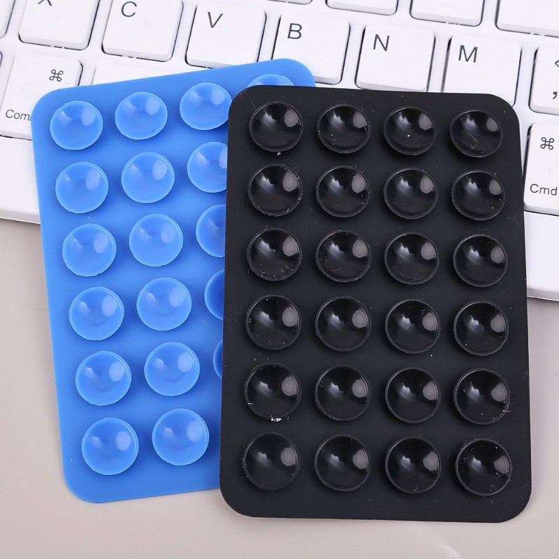 Giá đỡ cốc hút silicon dày - Miếng đệm hút cao su silicon dính lưng bằng điện thoại di động - Giá đỡ điều hướng ô tô chống trượt