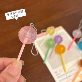 [Móc khóa] Móc khóa dây đeo điện thoại hình kẹo mút sáng tạo, gió sáng, dễ thương, ngọt ngào, quà tặng nhỏ cho ba lô EIUK