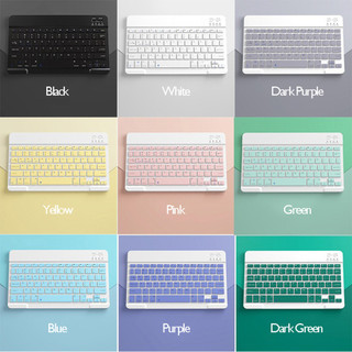 Bàn phím Bluetooth 10 inch, bộ bàn phím và chuột từ tính di động cho máy tính bảng, bàn phím không dây, siêu mỏng