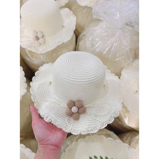 Mũ cói cho bé đi biển, mũ đi biển cho bé gái