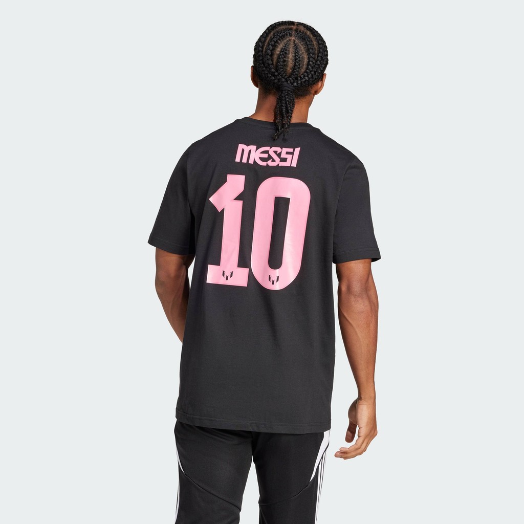adidas Football Messi Name and Number Graphic Tee Men Black JM3551 | BigBuy360 - bigbuy360.vn