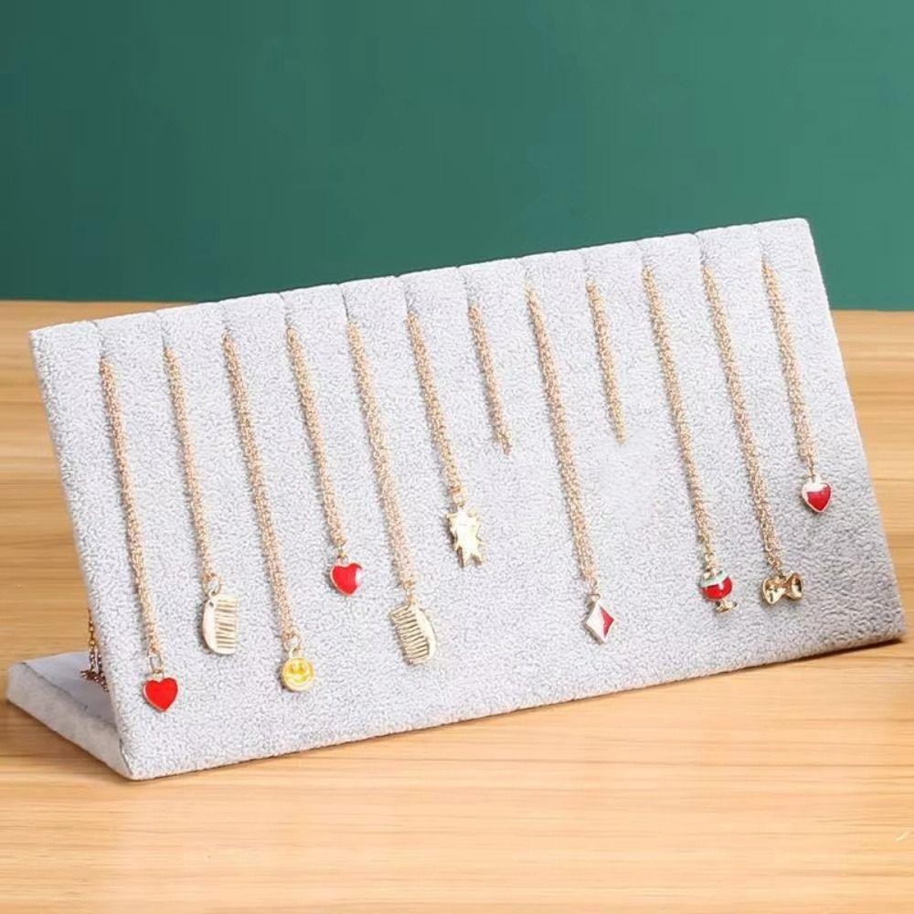 Giá đỡ trưng bày vòng cổ MARGREDY, Giá đỡ bông tai đơn giản hình chữ L, Dụng cụ tổ chức bông tai bền bỉ dung tích lớn sang trọng