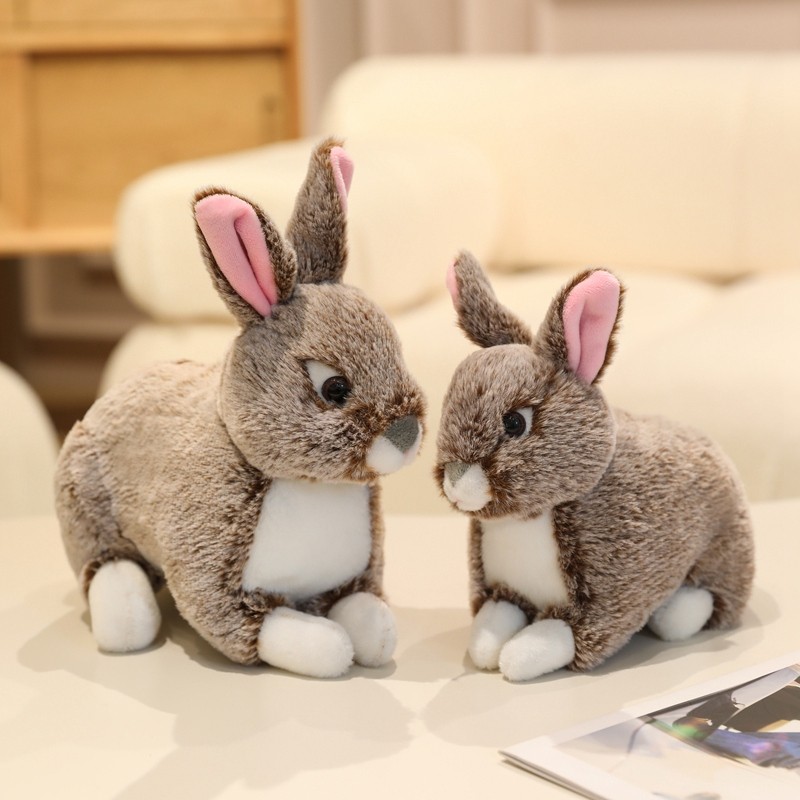 Rytanda Kawaii Thỏ Gối Đồ Chơi Mô Phỏng Dễ Thương Thỏ Sang Trọng Đồ Chơi Mềm Đầy Động Vật Búp Bê Trẻ Em Đồ Chơi Nhẹ Nhàng Gối Ngủ Quà Tặng Sinh Nhật Giáng Sinh
