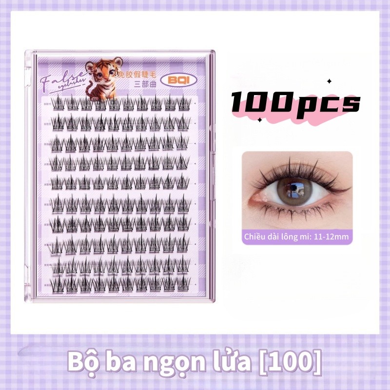 Lông mi giả không keo,Bộ Lông Mi Giả Tự Dính,Ngọn Lửa, Hoa Hướng Dương Tự Nhiên,Tái Sử Dụng