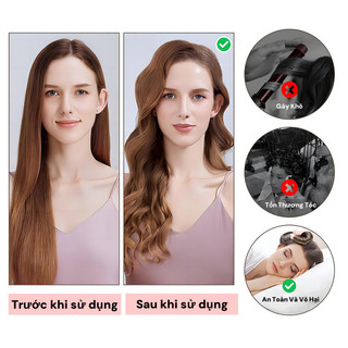 Combo 3 Thanh Uốn Tóc Không Nhiệt, Tạo Kiểu Tóc Xoăn Dễ Dàng Khi Ngủ, Chất Liệu Xốp Mềm Mại