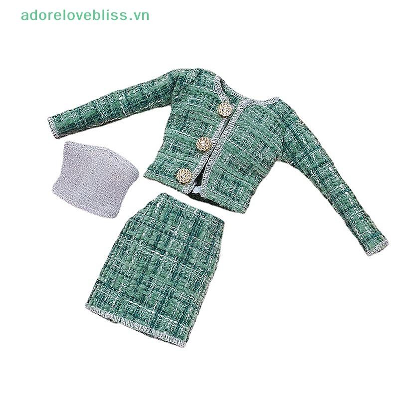 Thêm 1 Bộ 30cm Thời Trang Búp Bê Quần Áo Thời Trang Ba Mảnh Phù Hợp Với 1: 6 Đa Khớp Búp Bê Trang Phục Phụ Kiện BSS