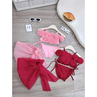 10-30kg Bộ bơi hoa trễ vai 3ct LT cho bé gái
