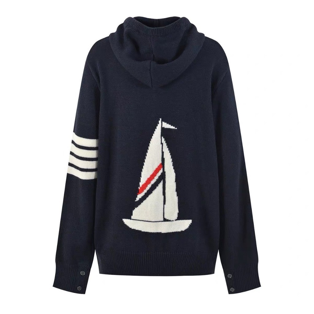 Áo Khoác Len Thuyền Buồm KCloset Áo Hoodie Khóa Kéo Dày Dặn Dáng Rộng Nam Nữ NA481