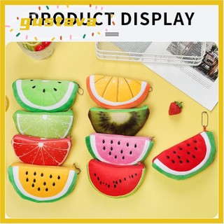 GUSTAVA Trái Cây Túi Đựng Tiền Xu Bé Gái Trẻ Em Dễ Thương Ví Tiền Xu Tai Nghe Túi Bảo Quản Túi Đựng Tiền Túi Ví