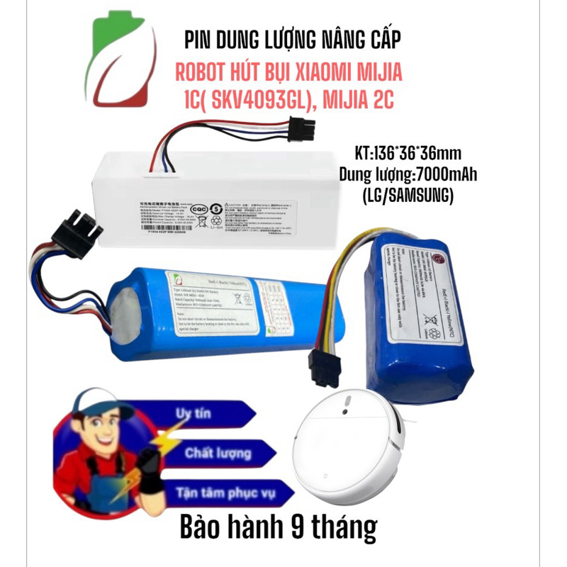 PIN ROBOT XIAOMI MOP SKV4093GL( MIJIA 1C)/MOP 1C/ MIJIA 2C/MOP2/MI ...