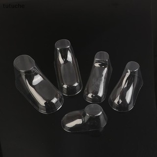 Tutu 10 Chiếc PVC Trong Suốt Trẻ Em Booties Trưng Bày Hỗ Trợ Khung Chân Giày Nhựa Khuôn Giày Bé Cáng Tất Hiển Thị Đứng VN