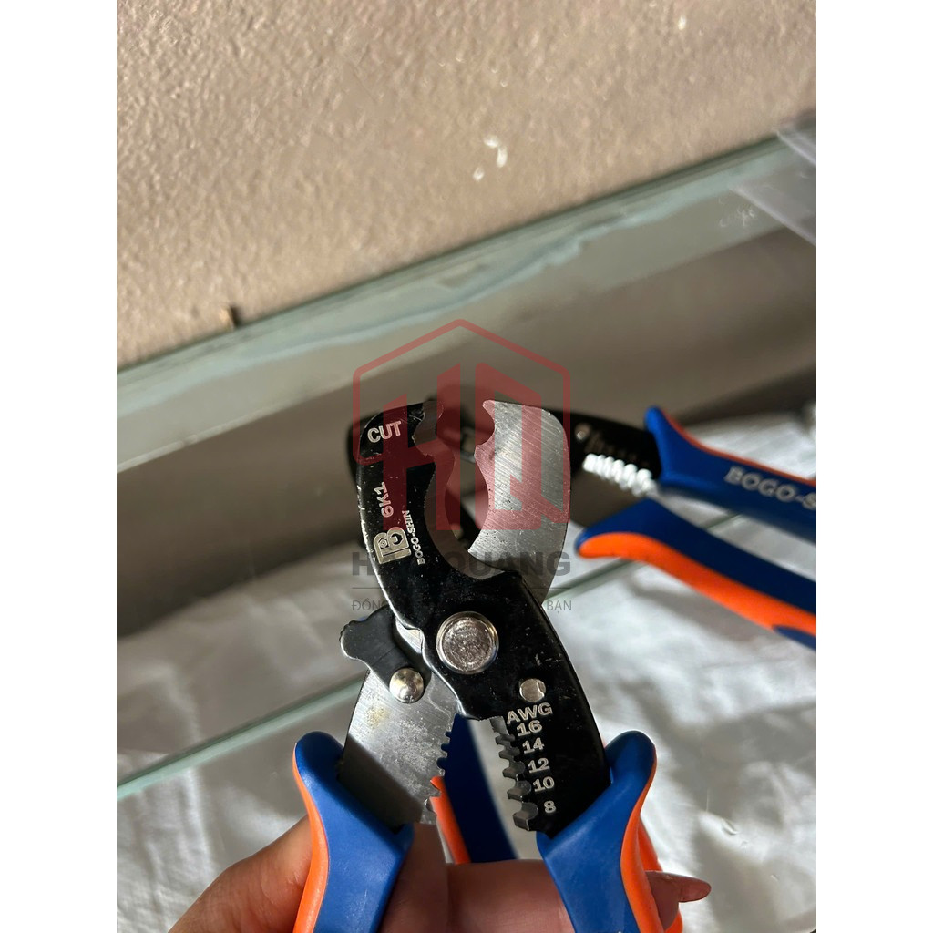 Kìm Tuốt Dây Điện BOGO SHIN 8x200mm – Dụng Cụ Cho Thợ Điện & DIY  (6K1)