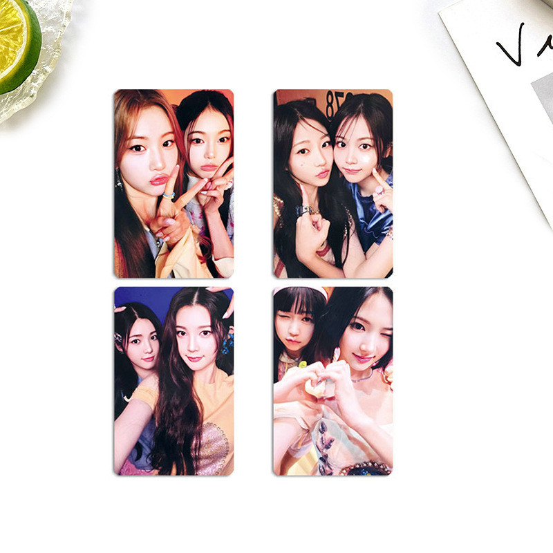 4-8 chiếc H2H Hearts2Hearts The Chase Lomo Cards Makestar SM Town LD Soundwave POB Photocard JIWOO CARMEN YUHA STELLA JUUN A-NA IAN YE-ON Bưu thiếp ảnh chống nước YM