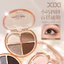 XIXI Bảng Phấn Mắt 4 Màu Giltter Chống Thấm Nước Mịn Sắc Tố Đất Màu Phấn Mắt Pallete Trang Điểm Phấn Mắt NO.M-03
