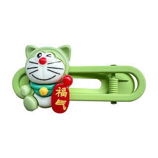 Kẹp tóc Doraemon màu Dopamine hoạt hình cùng kiểu Kẹp tóc mái hai bên cô gái dễ thương và ngọt ngào