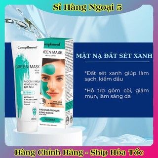 MẶT NẠ ĐẤT SÉT Compliment Detox Da, Làm Sáng, Kiềm Dầu, Se Khít Lỗ Chân Lông 80ml của Nga