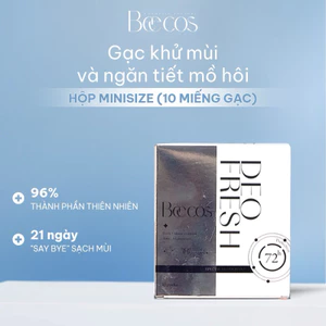 Hộp 10 Gạc lau khử mùi và ngăn tiết mồ hôi vùng nách, tay, chân Deo Fresh