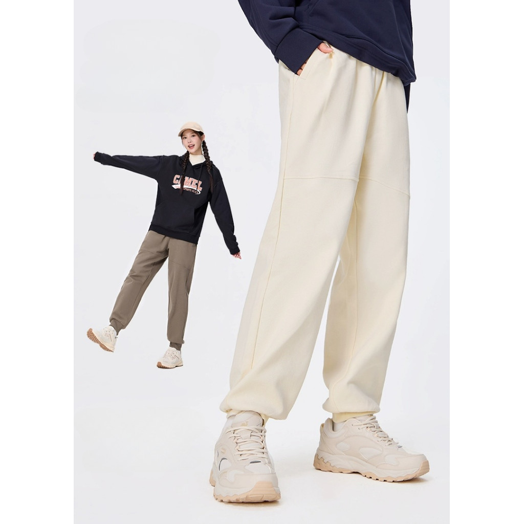 Ảnh CAMEL CROWN quần thường ngày nam nữ cặp đôi quần cotton dệt kim quần chạy xu hướng quần ấm áp 2
