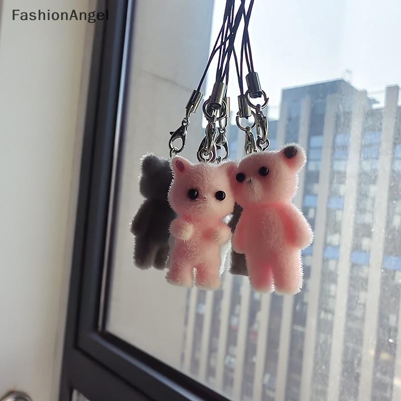 FashionAngel Hoạt Hình Đổ Xô Mặt Dây Điện Thoại Dây Buộc Gấu Dễ Thương Búp Bê Dây Đeo Điện Thoại Di Động Móc Khóa Cho Bé Gái Dây Điện Thoại Di Động Phụ Kiện VN