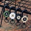 ICUCKO Kéo Cuộn Carabiner, Móc chìa khóa có thể thu vào hạng nặng, Dây thép kéo đàn hồi Dây thép Carabiner Khóa dây thép Dụng cụ ngoài trời