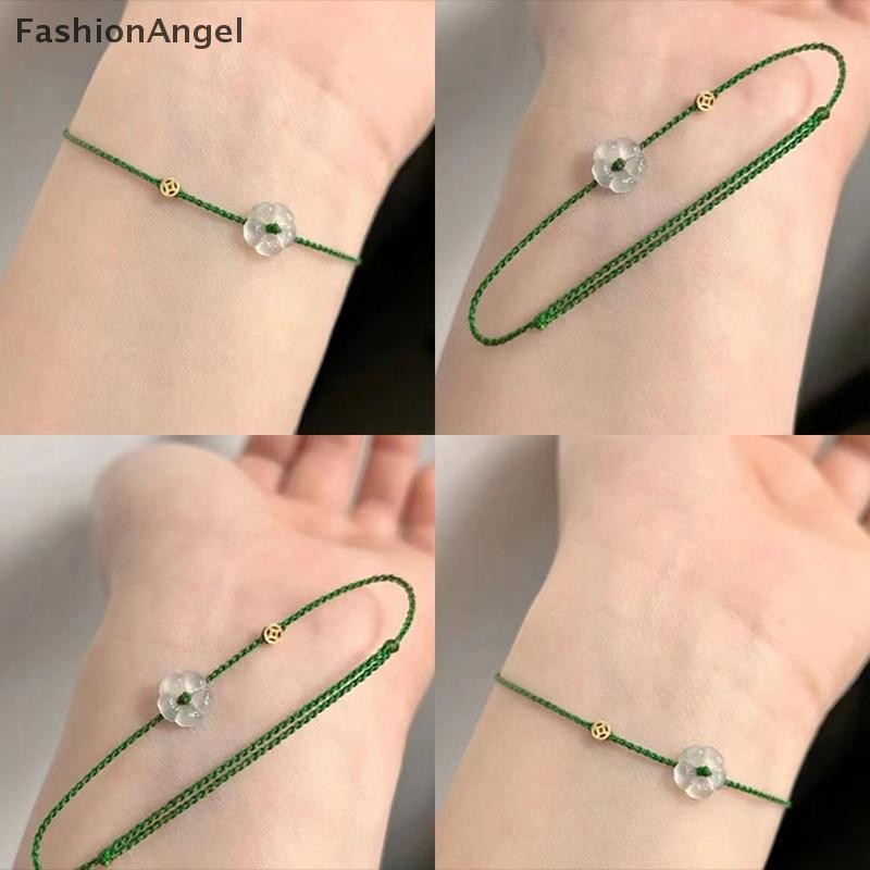 Fashionangel Thời Trang Sáng Tạo May Mắn Hoa Giàu Tay Dây Nhẫn Dành Cho Nữ Có Thể Điều Chỉnh Handmade Bím Vòng Tay Trang Sức Cặp Đôi Quà Tặng VN