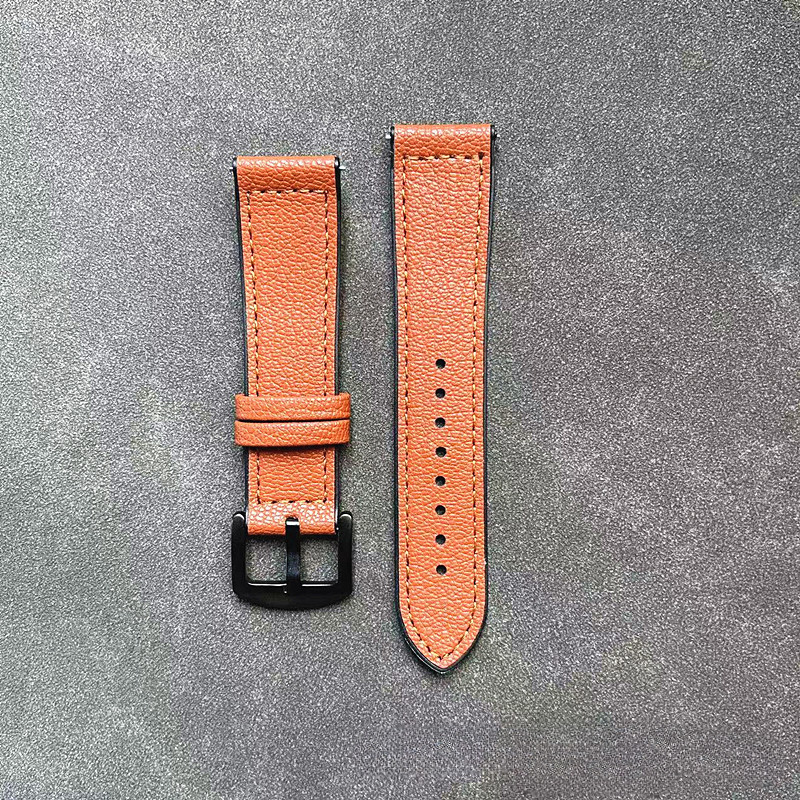 Chống Thấm Nước Nhanh Da Phát Hành Đồng Hồ Silicon Dây Đeo 20 Mm 22 Mm PU TPU Đồng Hồ Thay Thế Vòng Tay Nam Nữ Cho Đồng Hồ Thạch Anh Thông Minh Nhiều Màu Sắc Thường Ngày
