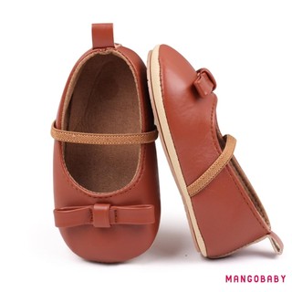Mg-baby Girl Da PU Đế Bằng Trẻ Sơ Sinh Nơ Walker Cũi Giày Cho Tiệc Lễ Hội Tắm Cho Bé