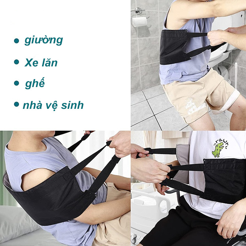 Đai Hỗ Trợ Nâng Đỡ Bệnh Nhân Tai Biến，Bệnh nhân cao tuổi đứng dậy với dây đai hỗ trợ，Dải thay đổi ，Chăm sóc giường xe lă