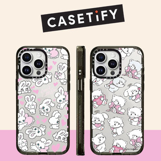 Pink Full Screen Rabbit cat Acrylic Vỏ Điện Thoại Cứng Cho iPhone 16 Pro Max 16 Plus 15 Pro Max 14 13 12 11 Ốp Bảo Vệ Chống Sốc