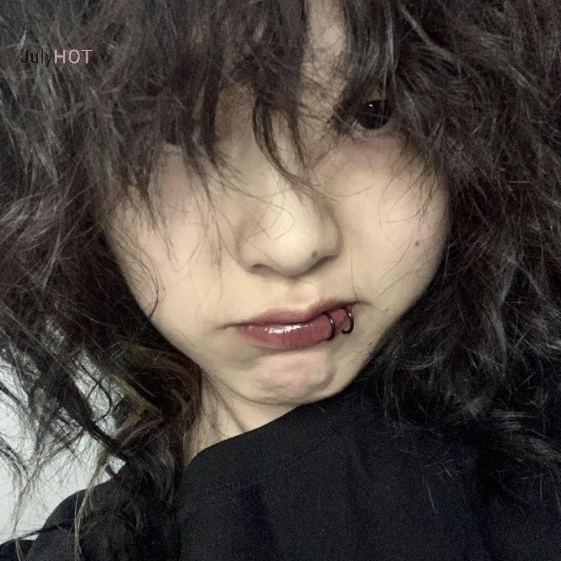 Julyhot Thời Trang Thép Titan Đa Năng Kẹp Môi Tai Kẹp Bông Tai Cho Nam Nữ Unisex Punk Thoáng Mát Hip-hop Xuyên Massivedeals Trang Sức