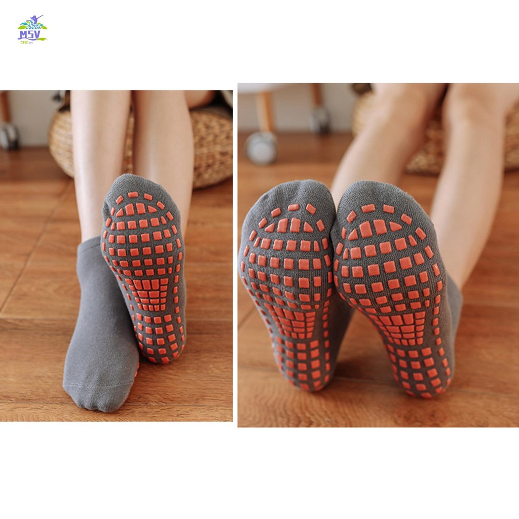 Tất tập Yoga chống trượt dành cho nữ có đáy silicon Tất chắc chắn cho hoạt động tại nhà trong nhà