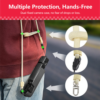 Dành Cho DJI Osmo Pocket 3 Dây Đôi Đầu Có Thể Điều Chỉnh Dây Máy Ảnh Thể Thao Dây Bỏ Túi Phụ Kiện Camera