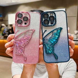 Ốp điện thoại cho OPPO Reno 13 13F 12 12F 11F 11 10 8T 7Z 8Z 8 7 6Z 6 5F 5 4F 4 4G 5G, ốp lưng lấp lánh hình bướm