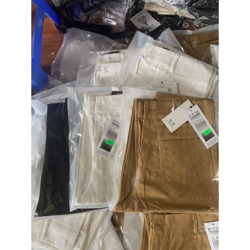 QUẦN KAKI DÁNG BAGGY (chất kaki giãn mềm tay loại 1) cạp khoá lưng cao túi zip hot trend