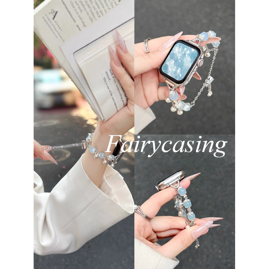 Dây đeo trang sức S11 cho iWatch 49mm Ultra2 Series 10 42 46mm 9 8 7 45 44mm Vòng tay cho Apple Watch 40 38 41mm 65 SE WristS11 Band