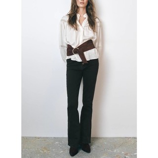Zara Spring Nữ Niche Ren Trang Trí Nhẹ Nhàng Cổ Áo Sơ Mi Trắng2113900